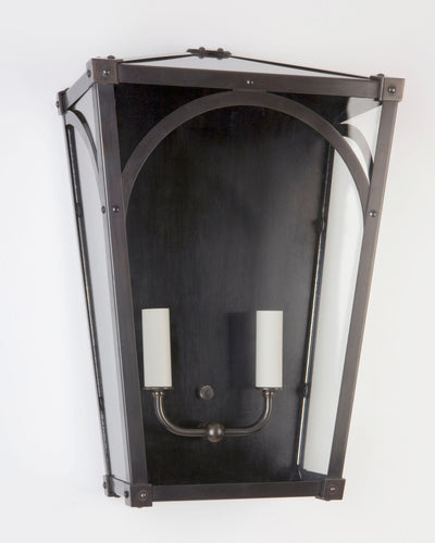 Remains Lighting Co. Collection image 1 of a Mercer 17 Sconce made-to-order.  Shown in Dark Waxed Bronze.