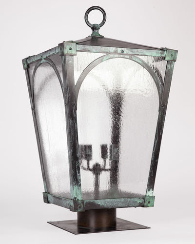 Remains Lighting Co. Collection image 1 of a Mercer 26 Pier Light made-to-order.  Shown in Verdigris.