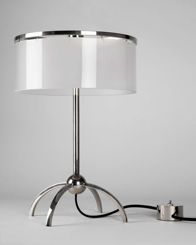 Robert A. M. Stern Architects Collection image 1 of a Minerva Table Lamp made-to-order.  Shown in Polished Nickel.