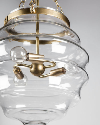 Remains Lighting Co. Collection image 1 of a Modern Beehive Lantern made-to-order.  Shown in Burnished Brass.