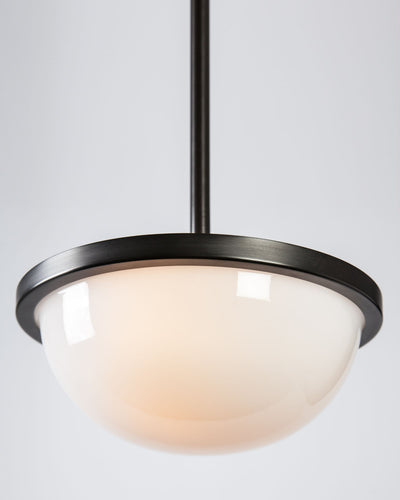 Alan Wanzenberg Collection image 1 of a Nevins 10 Pendant made-to-order in a Dark Waxed Bronze finish.
