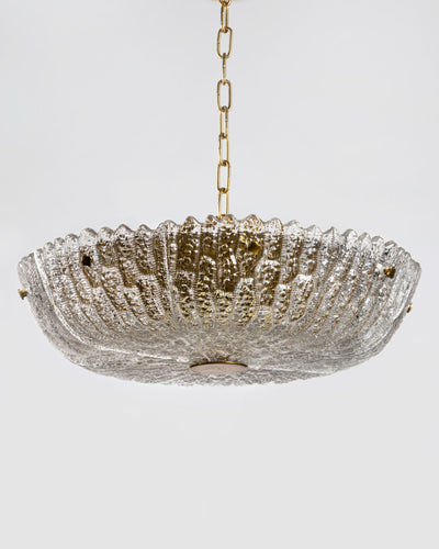 Vintage Collection image 1 of a Orrefors Textured Glass Chandelier antique.