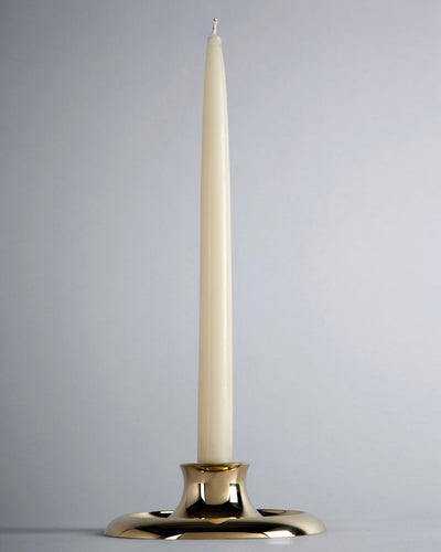 Remains Lighting Co. Collection image 1 of a Peabody Candlestick made-to-order.  Shown in Polished Brass.