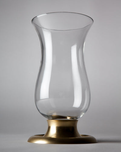 Remains Lighting Co. Collection image 1 of a Peabody Crystal Candlestick made-to-order.  Shown in Burnished Brass.
