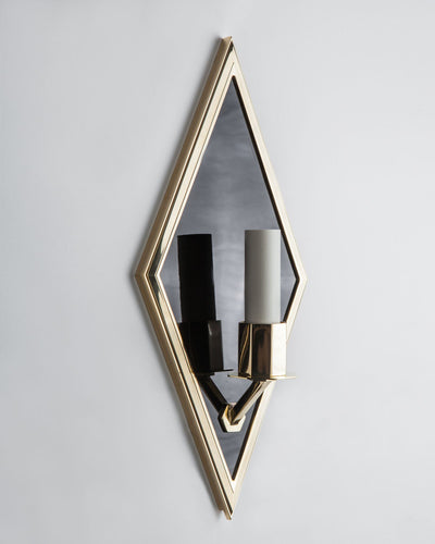 Remains Lighting Co. Collection image 1 of a Rex 14 Sconce made-to-order.  Shown in Polished Brass.