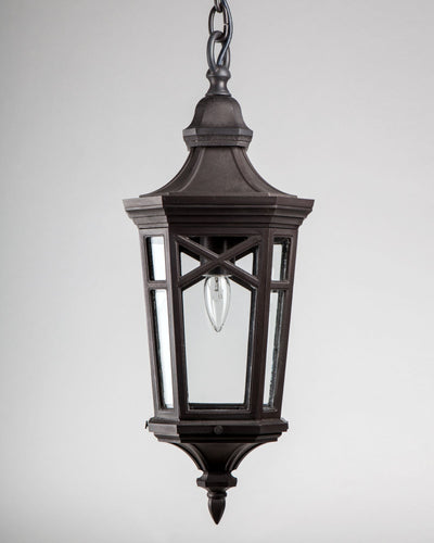 Remains Lighting Co. Collection image 1 of a Rockfields 21 Exterior Lantern made-to-order.  Shown in Dark Waxed Bronze.