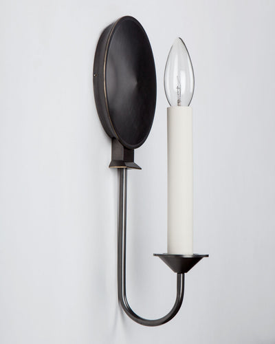 Remains Lighting Co. Collection image 1 of a Savoia Sconce made-to-order.  Shown in Oil Rubbed Bronze.