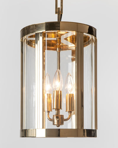 Remains Lighting Co. Collection image 1 of a Sebastian 14 Exterior Lantern made-to-order in a Polished Brass finish.