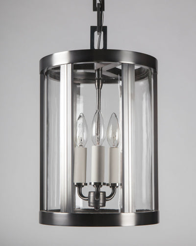 Remains Lighting Co. Collection image 1 of a Sebastian 14 Lantern made-to-order.  Shown in Dark Pewter.
