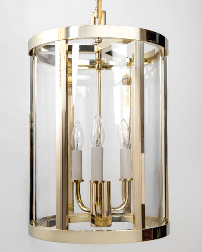 Remains Lighting Co. Collection image 1 of a Sebastian 17 Lantern made-to-order in a Polished Brass finish.