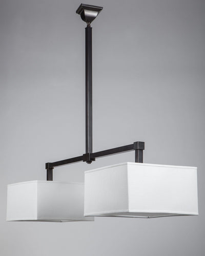 Remains Lighting Co. Collection image 1 of a Shearwater Twin Billiard made-to-order.  Shown in Dark Waxed Bronze.