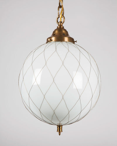 Remains Lighting Co. Collection image 1 of a Sorenson 12 Pendant made-to-order.  Shown in Antique Brass.