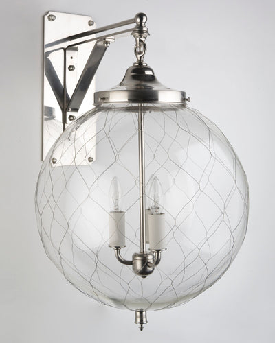 Remains Lighting Co. Collection image 1 of a Sorenson 14 Wall Lantern made-to-order.  Shown in Burnished Nickel.