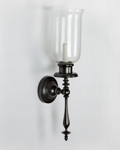 Remains Lighting Co. Collection image 1 of a Thelonious Hurricane made-to-order.  Shown in Dark Waxed Bronze.