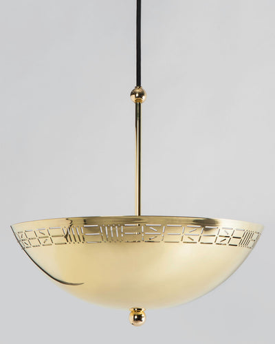 Commune Collection image 1 of a Up Bowl Pendant made-to-order.  Shown in Polished Brass.