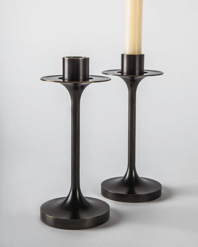 Remains Lighting Co. Collection image 1 of a Veronique XS Candlestick made-to-order.  Shown in Oil Rubbed Bronze.