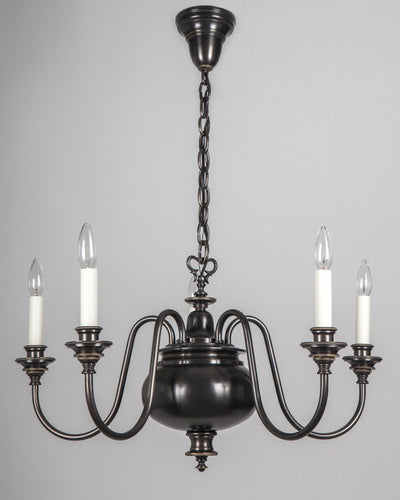 Remains Lighting Co. Collection image 1 of a Winston 29 Chandelier made-to-order.  Shown in Oil Rubbed Bronze.